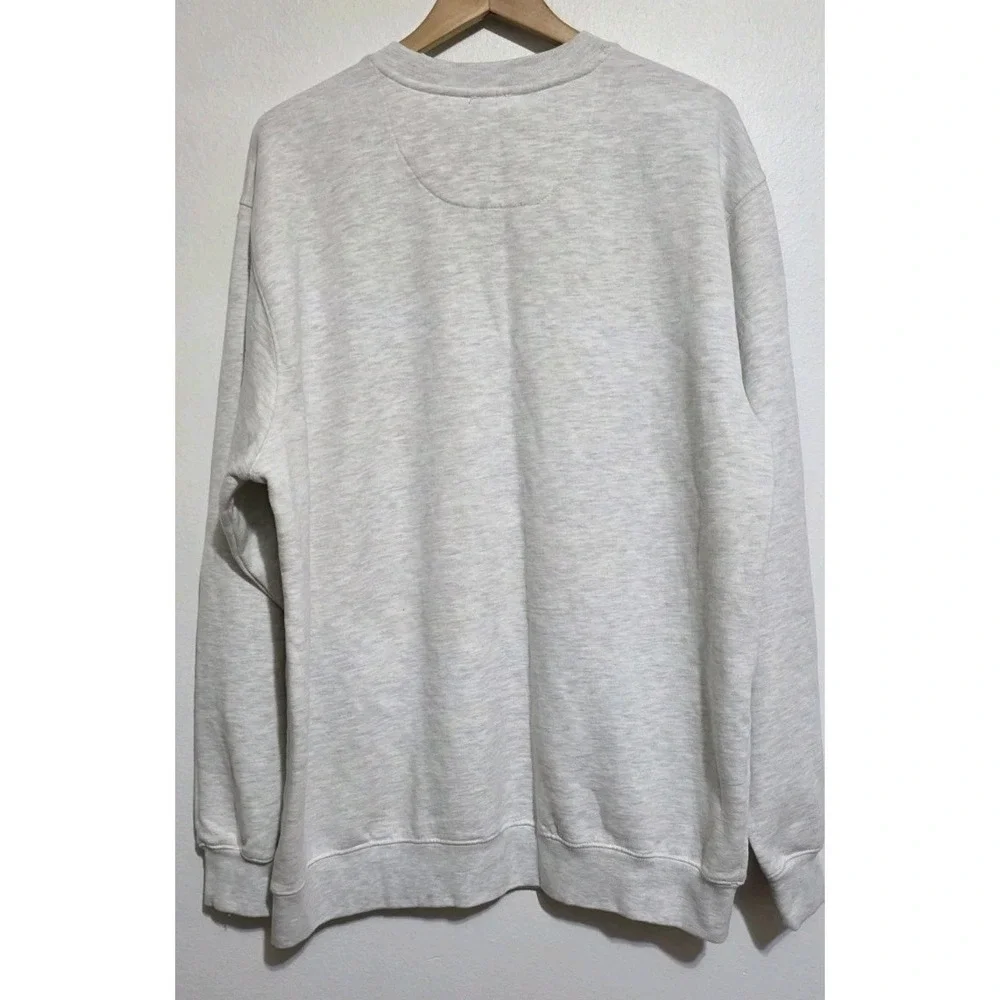 NEW KATIN Men's Crewneck Fleece Sweatshirt‎ Gray XL Pullover Long Sleeve Lounge